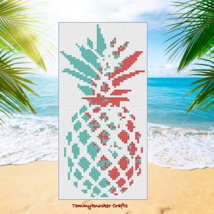 Pineapple Corner-To-Corner (C2C) Crochet Pattern
