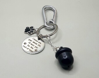 Loetere 4 Pcs Pet Urns Keychain Paw Print Shape Urn Pendant Keychain For Dog Ashes