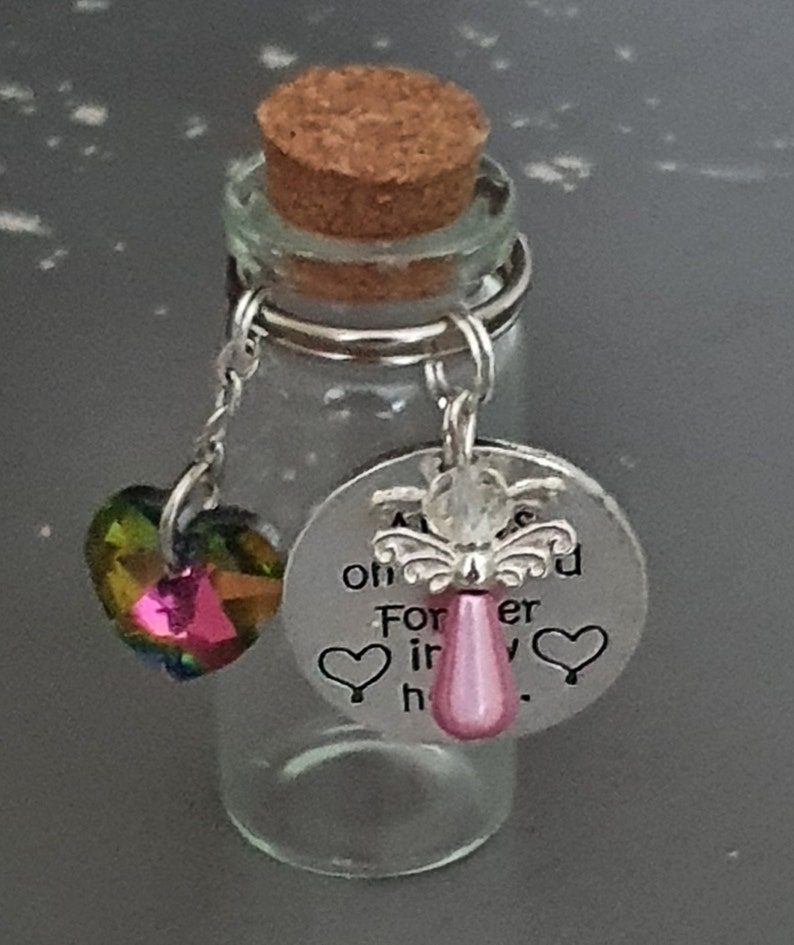 Rainbow Bridge Pet Memorial Bottle, Vial for Ashes, Dog Hair Holder