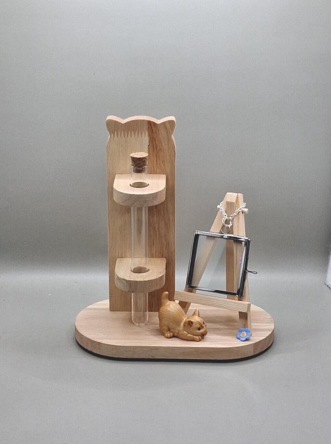 Cat Ashes Keepsake Urn Display, Cat Memorial Photo Frame With Stand ...