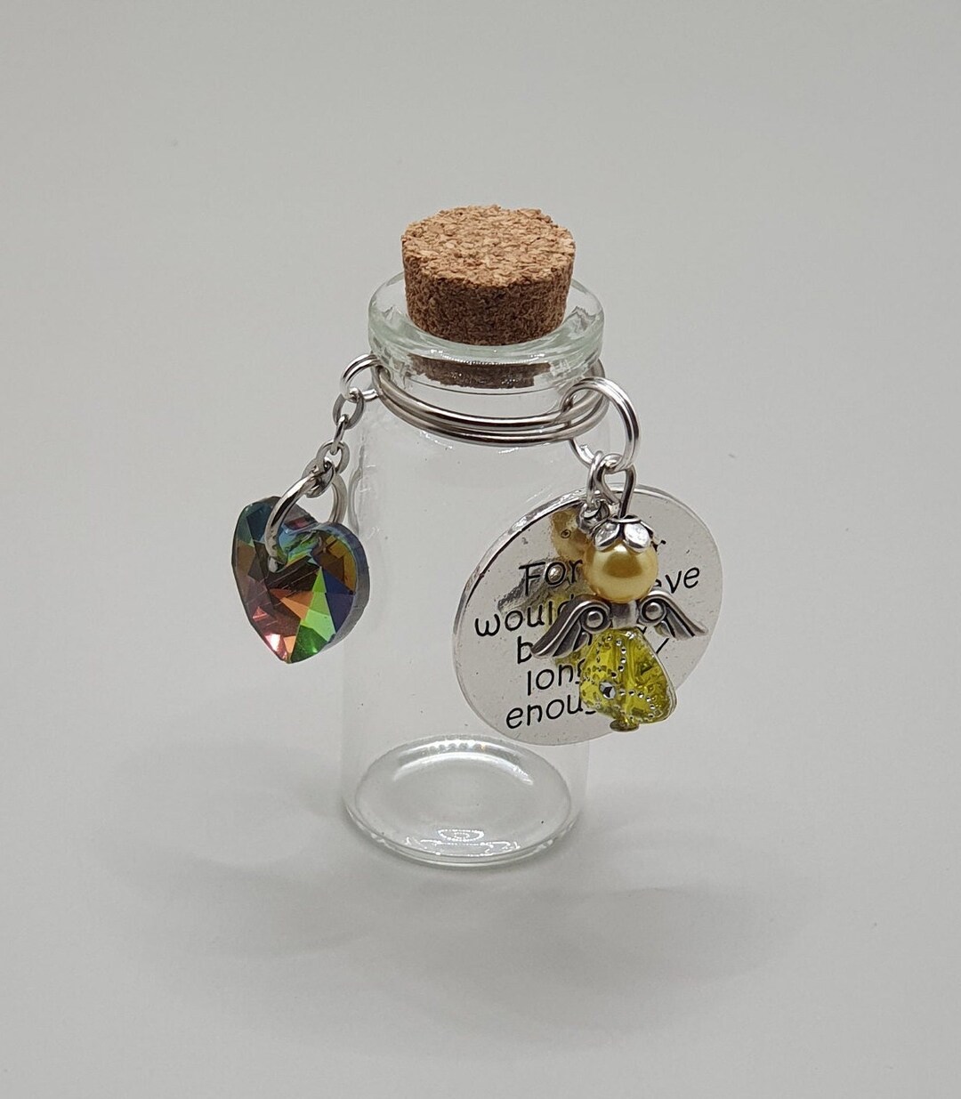 Rainbow Bridge Pet Memorial Bottle, Vial for Pet Ashes, Dog Hair Holder