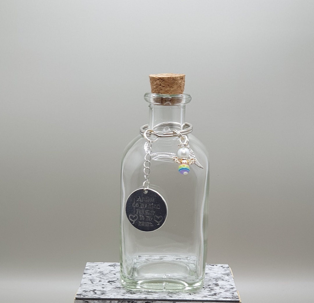 Rainbow Bridge Pet Memorial Bottle Pet Fur Jar Dog Hair Etsy