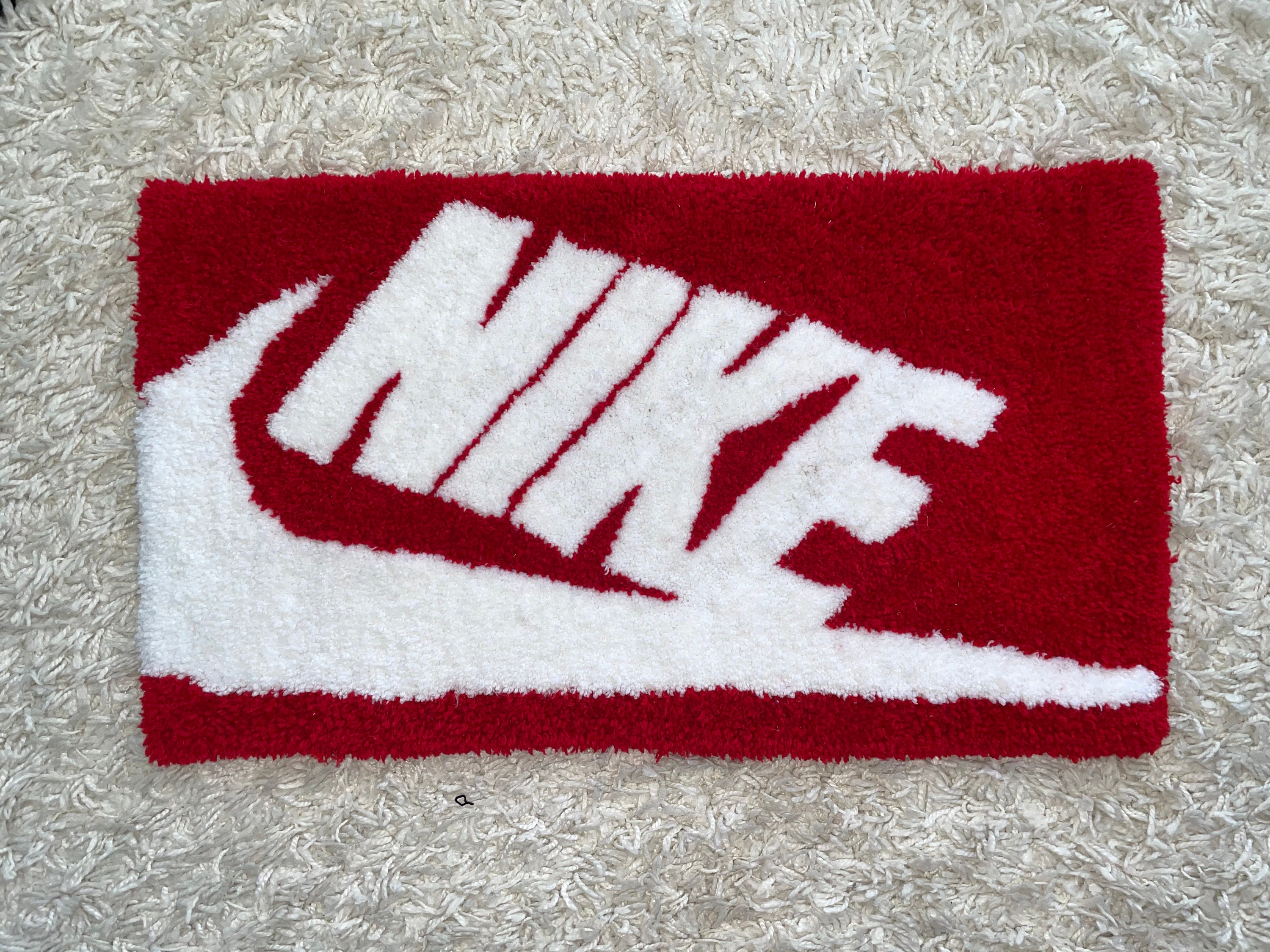 Nike shoebox Tufted Rug Etsy
