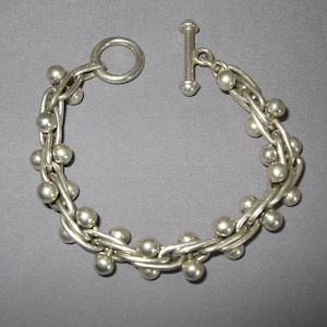 Dna Vintage Silver Bracelet - Etsy