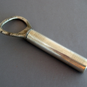 Wm. KERR Sterling Silver Sheathed Corkscrew / Bottle Opener