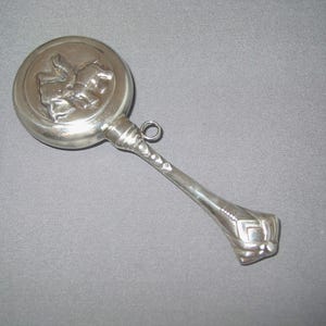 Vintage Sterling Silver Happy Elephant Baby Rattle, Baby Gift, Baby Toy, Christening Gift, Elephant Lover Gift