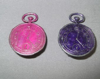 2 Vintage Collectible Metal Figural Pencil Sharpeners