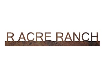 Personalized Ranch Name | Entrance Sign | Custom Metal Farm Signs