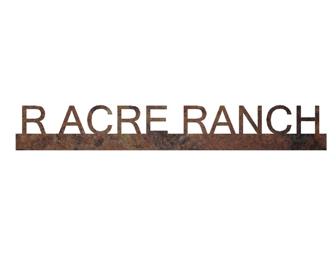 Personalized Ranch Name | Entrance Sign | Custom Metal Farm Signs