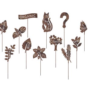 Garden Marker | Metal Art | Planter Box Signs | Vegetables Markers | Graden Stakes image 4