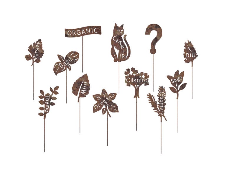 Garden Marker | Metal Art | Planter Box Signs | Vegetables Markers | Graden Stakes image 4