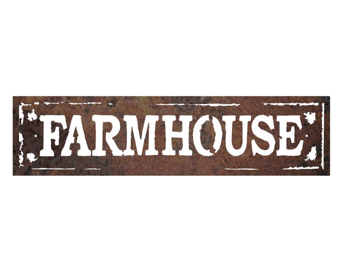 Farmhouse Wall Decor | Large Farm house sign | Metal Art | Rustic Signs