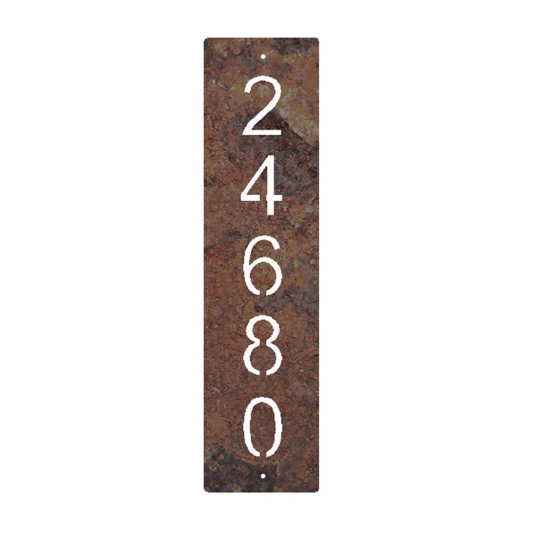 Vertical Home Address | Personalized Metal House Numbers | House Address Signs