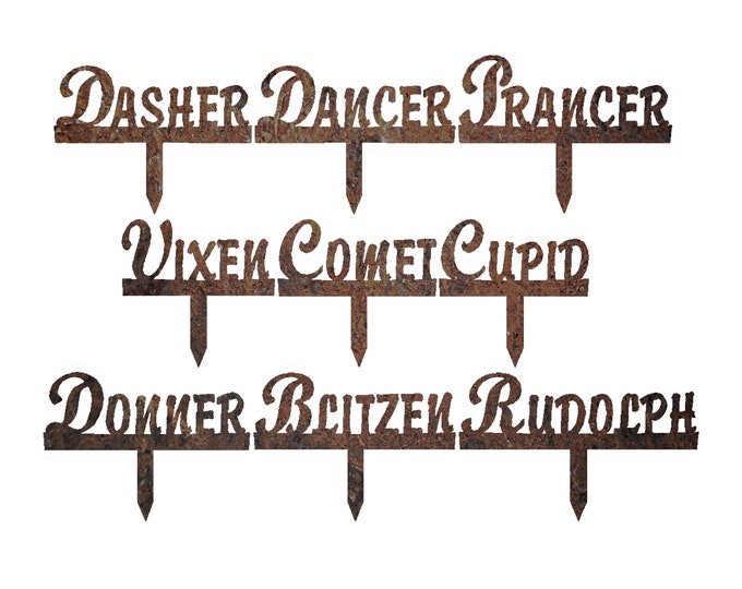 Rustic Reindeer | Outdoor Christmas Decorations | Name Markers