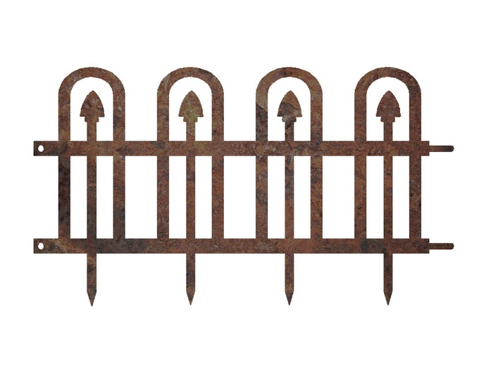 Metal Garden Fence | Garden Fencing | Rustic Garden | Garden Art