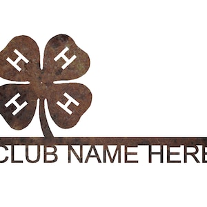 Personalized 4H Sign | Custom 4H Club | 4H Sign with your Name