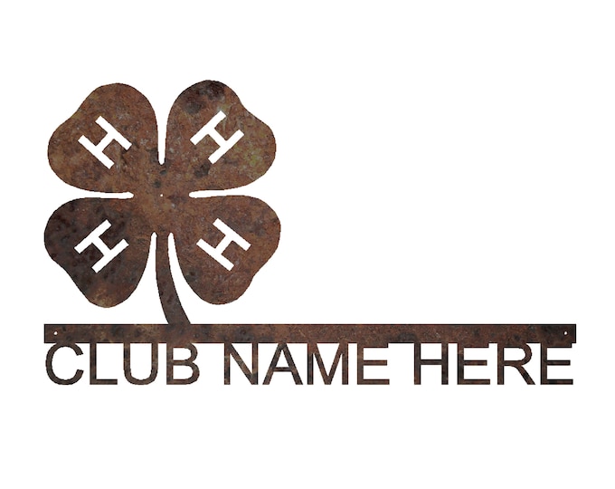Personalized 4H Sign | Custom 4H Club | 4H Sign with your Name