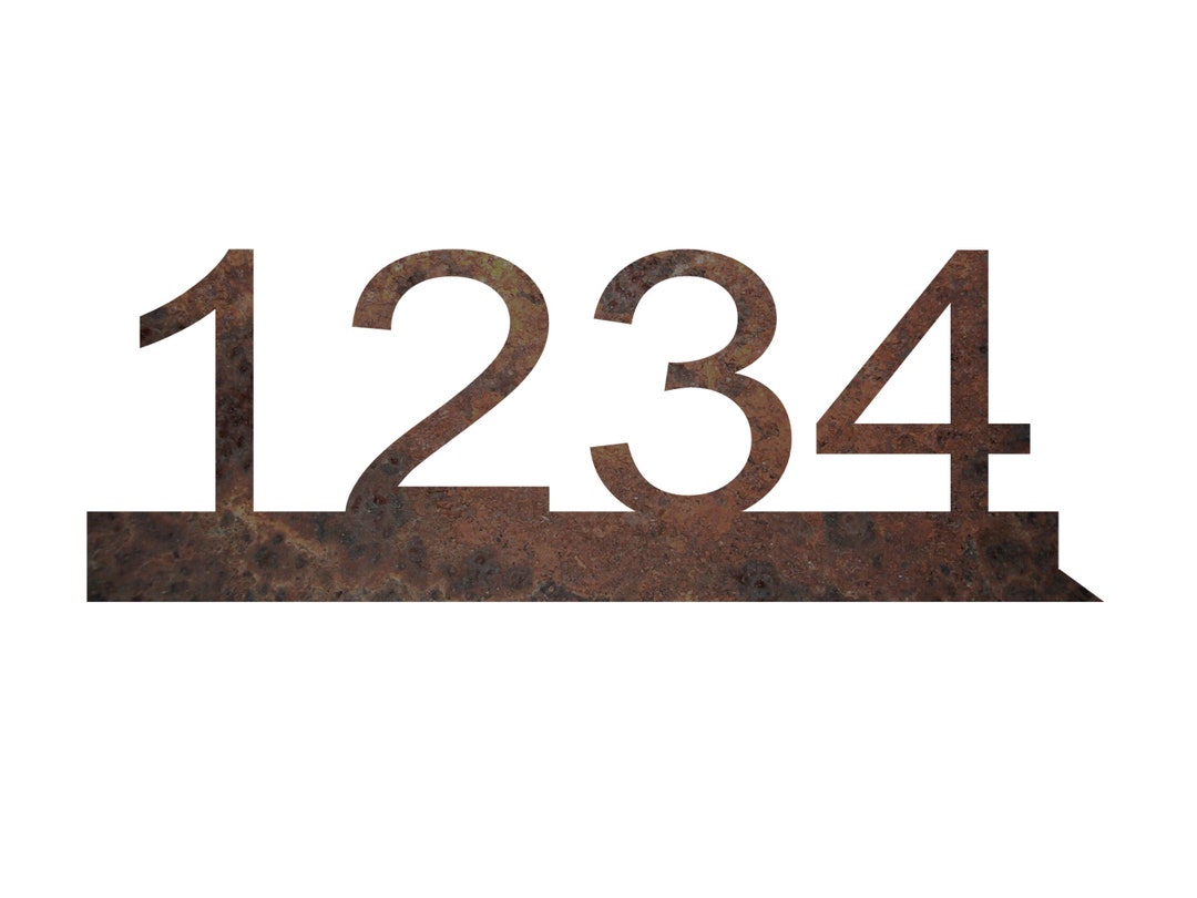 Mailbox Address Topper Personalized Address Sign Rustic Numbers Etsy