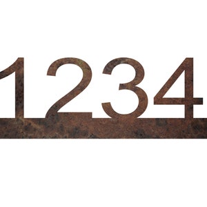 Mailbox Address Topper | Personalized Address Sign | Rustic Numbers