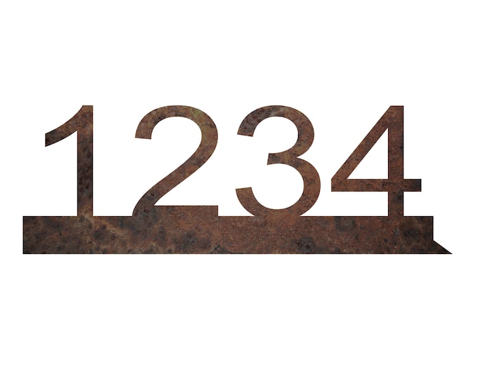 Mailbox Address Topper | Personalized Address Sign | Rustic Numbers