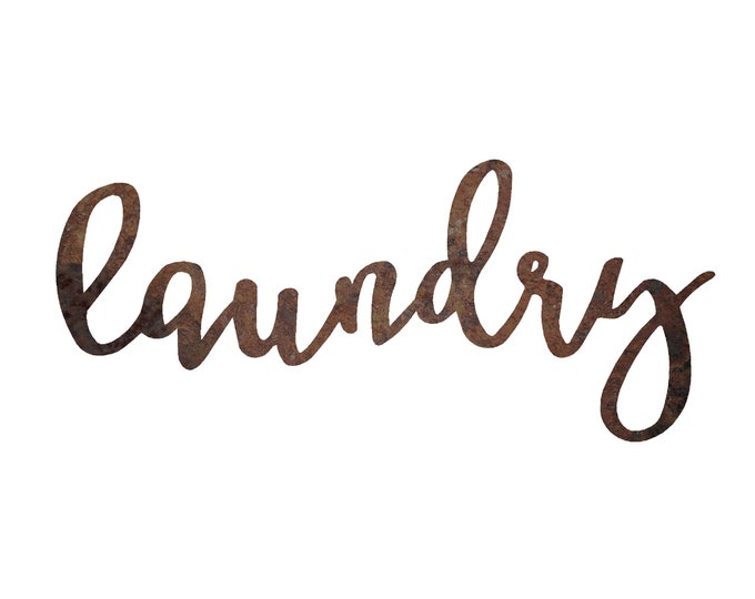 Rustic Laundry Sign Wall Art | Metal Laundry Room Sign to add a touch of Farmhouse to the Laundry Room | Laundry Room Wall Art
