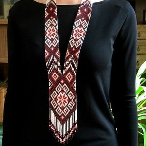 Ukrainian gerdan,Traditional Necklace,Beaded handmade,beaded Necklace,Ukrainian jewelry,long Necklace flok Ukrainian Nacklace, with earrings