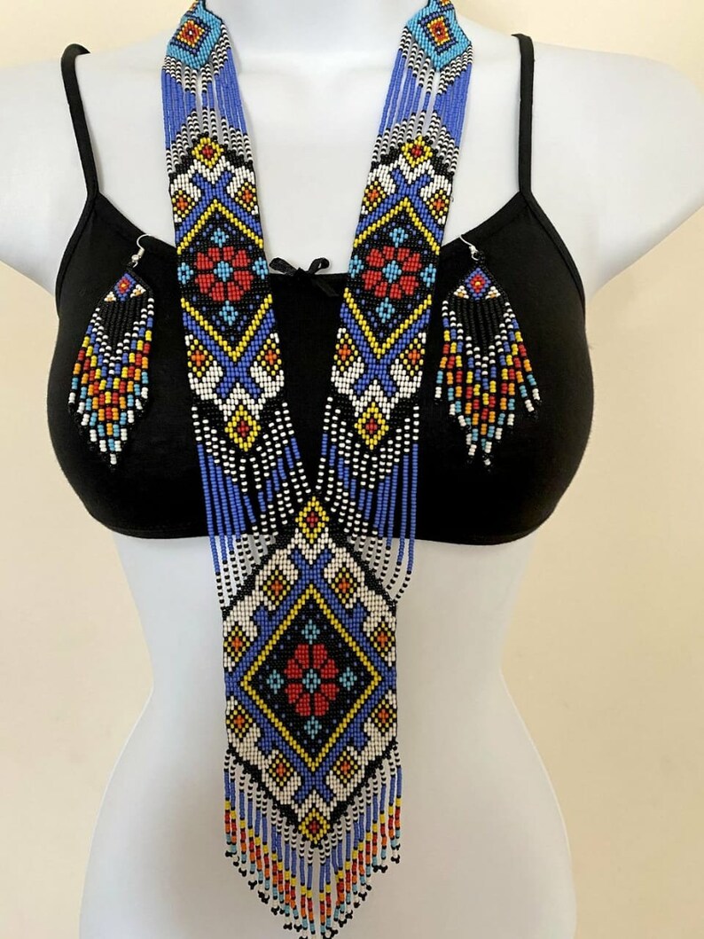 Ukrainskt halsband / trädgårdssmycken / statement-halsband / etniskt halsband / för kvinnor / att ge henne bild 6