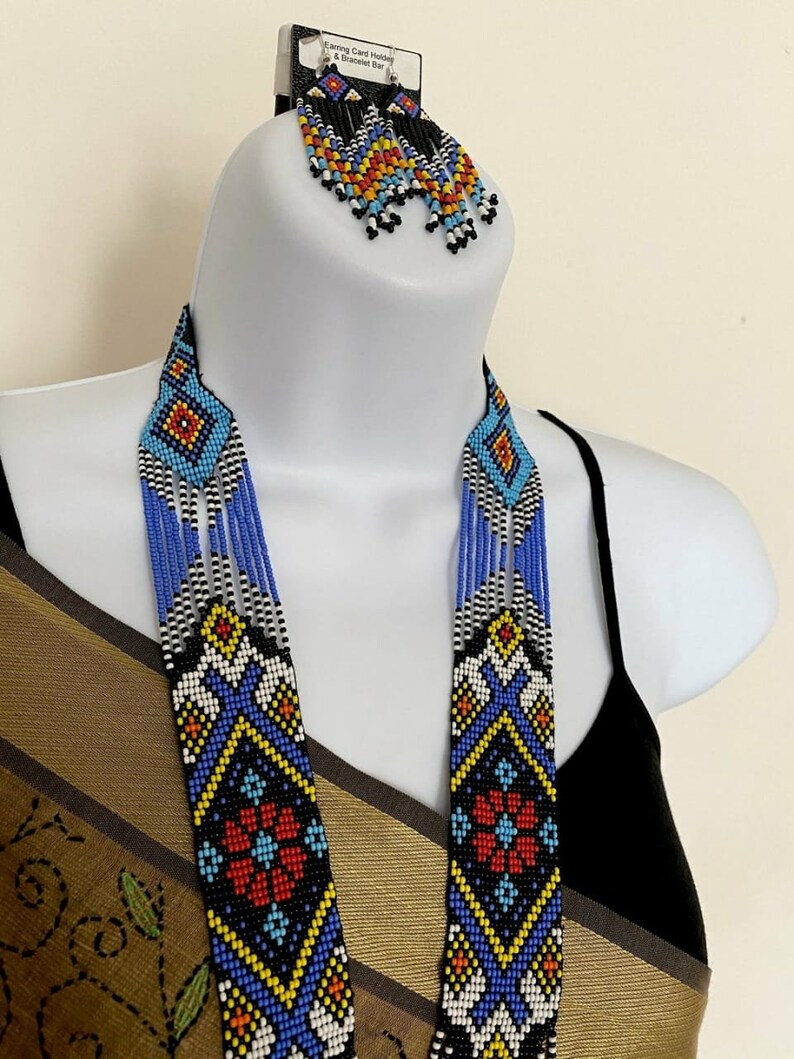Ukrainskt halsband / trädgårdssmycken / statement-halsband / etniskt halsband / för kvinnor / att ge henne bild 3