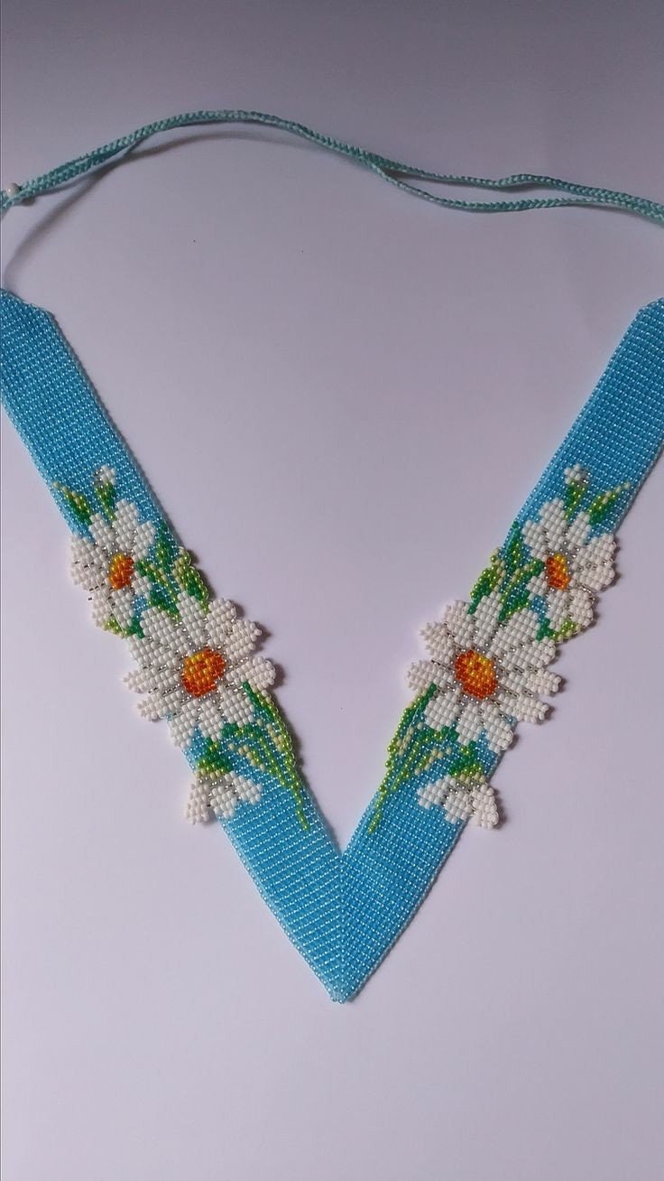 Flower Necklace African Handmade Beaded Choker Necklace - Etsy