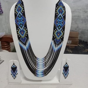 Ukrainian Gerdan, traditional Ukraine necklace, Handmade Jewelry, Beaded Necklace, Ukrainian Jewelry, long necklace Folk Ukrainian gerdan