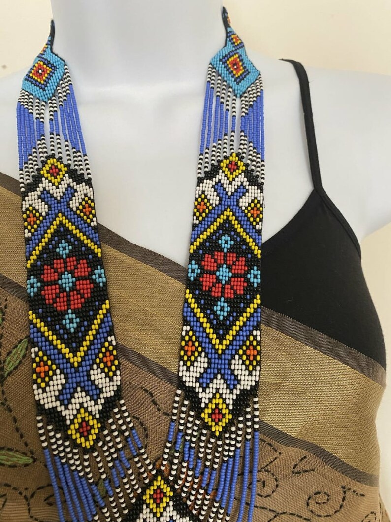 Ukrainskt halsband / trädgårdssmycken / statement-halsband / etniskt halsband / för kvinnor / att ge henne bild 2