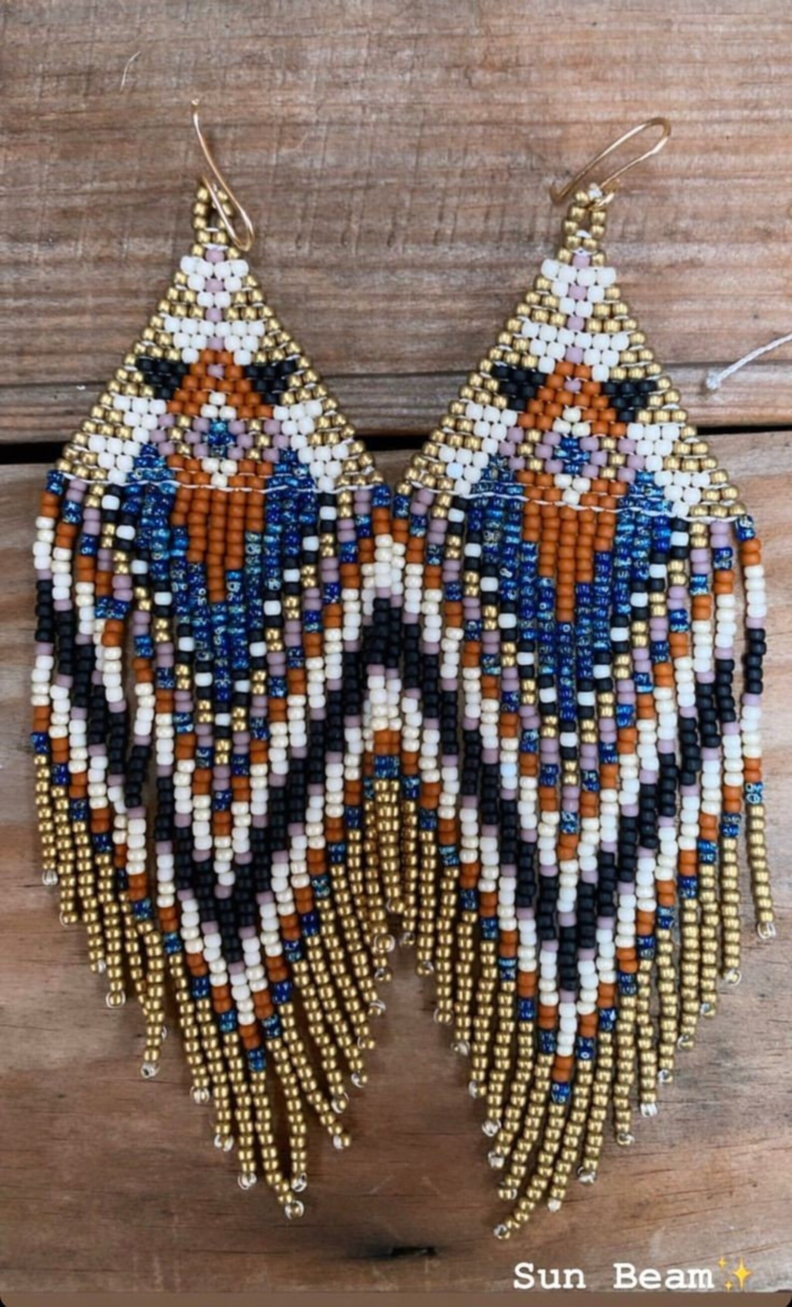 Multicolor - Handmade Beadwork Earrings main image 1
