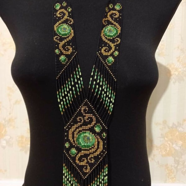 Africain, collier fait main, élégant, coloré, culturel, ethnique, bijoux massaï, collier de perles, collier de breloques, sautoir, avec boucles d'oreilles