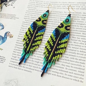 Perlenarbeit Ohrringe, Multi Farben Ohrringe Perlen Ohrringe ethnischen Ohrringe American native Seed Beads Ohrringe Fransen Ohrringe Boho Ohrringe