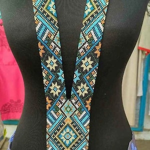 African/ Handmad necklace /Elegant/ colorful/ cultural/ ethnic/ Maasai Jewellery/beaded Necklace/charm necklace/long necklace/With Earrings