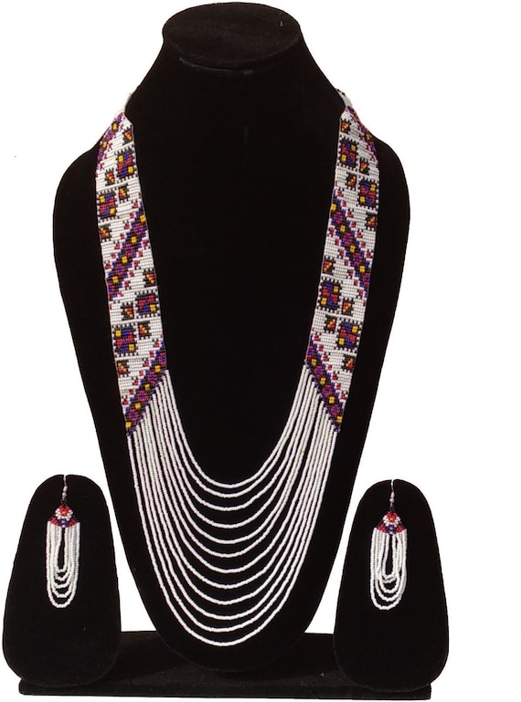 African/ handmad necklace/ beautiful/Elegant/ colorful/ cultural/ ethnic/ Maasai Jewellery/beaded Necklace/charm necklace/long necklace