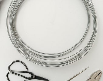 25M WIRE ONLY for DIY Knitted Tricotin Wire Signs / Tricotin Craft Steel / Knitted icord yarn available  / Make Your Own word Sign