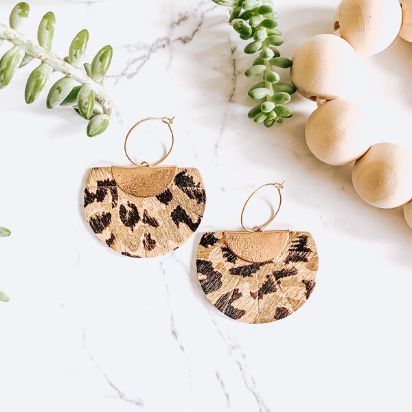 Cow Hide Earrings Etsy