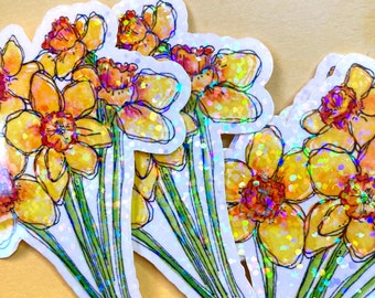 Yellow Daffodil Jonquil Flower Floral Select-A-Size Waterslide Ceramic Decals Bx Yellow Daffodil Jonquil Flower Floral Select-A-Size Waterslide Ceramic Decals Bx