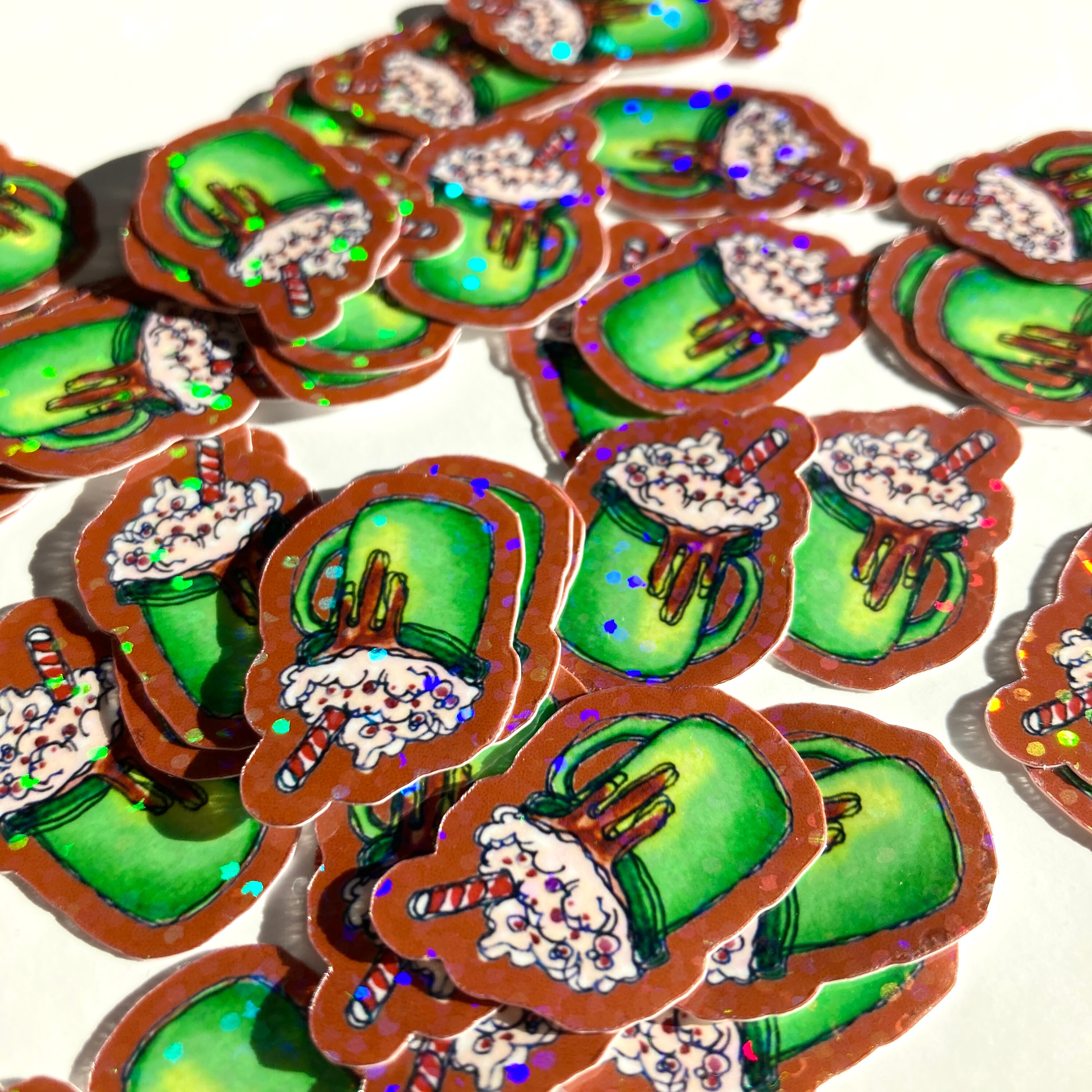 Tiny Hot Cocoa Stickers, Mini Hot Chocolate Stickers, Sticker Flakes ...