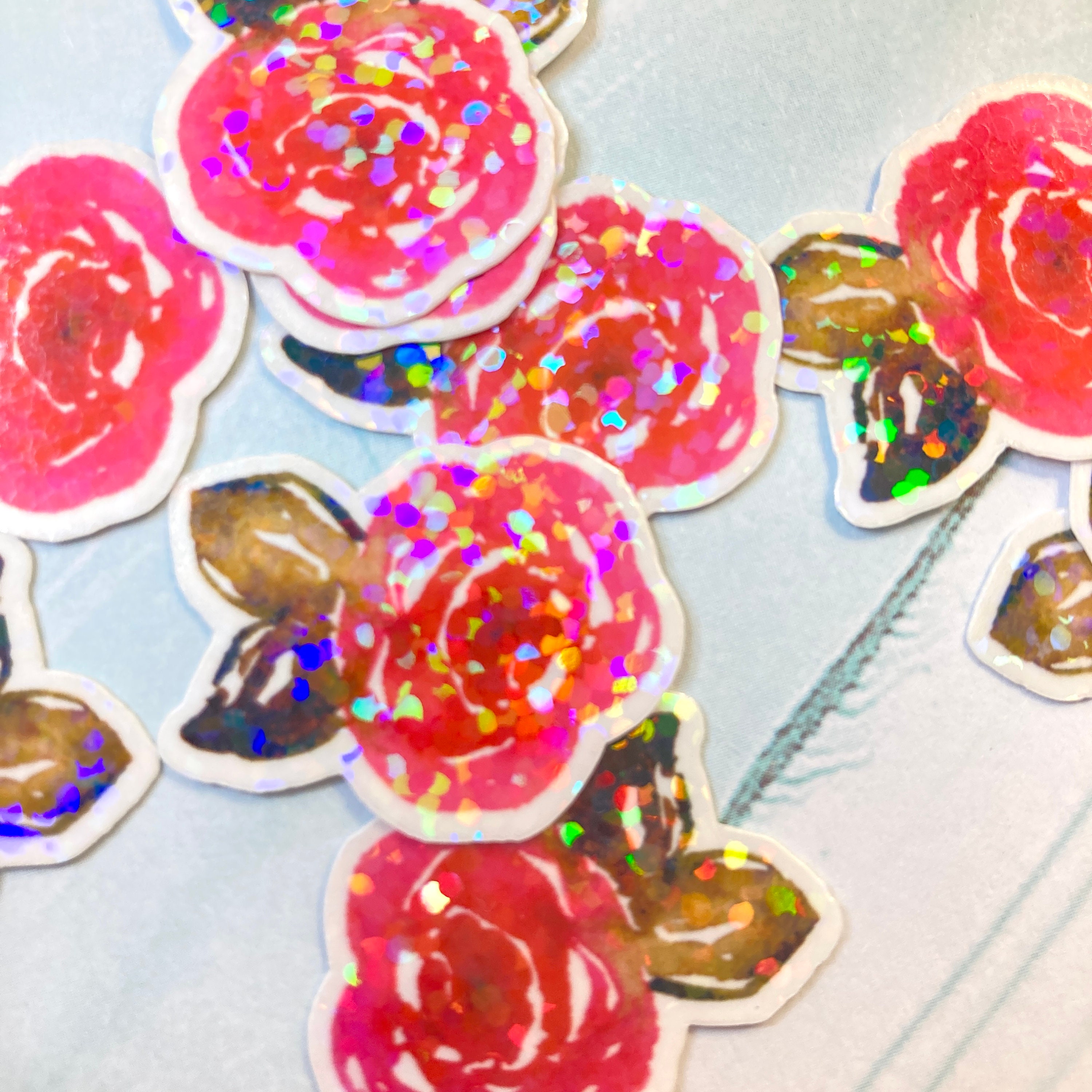 Little Roses Stickers Mini Rose Sticker Rose Sticker Waterproof Sticker Mini | Etsy