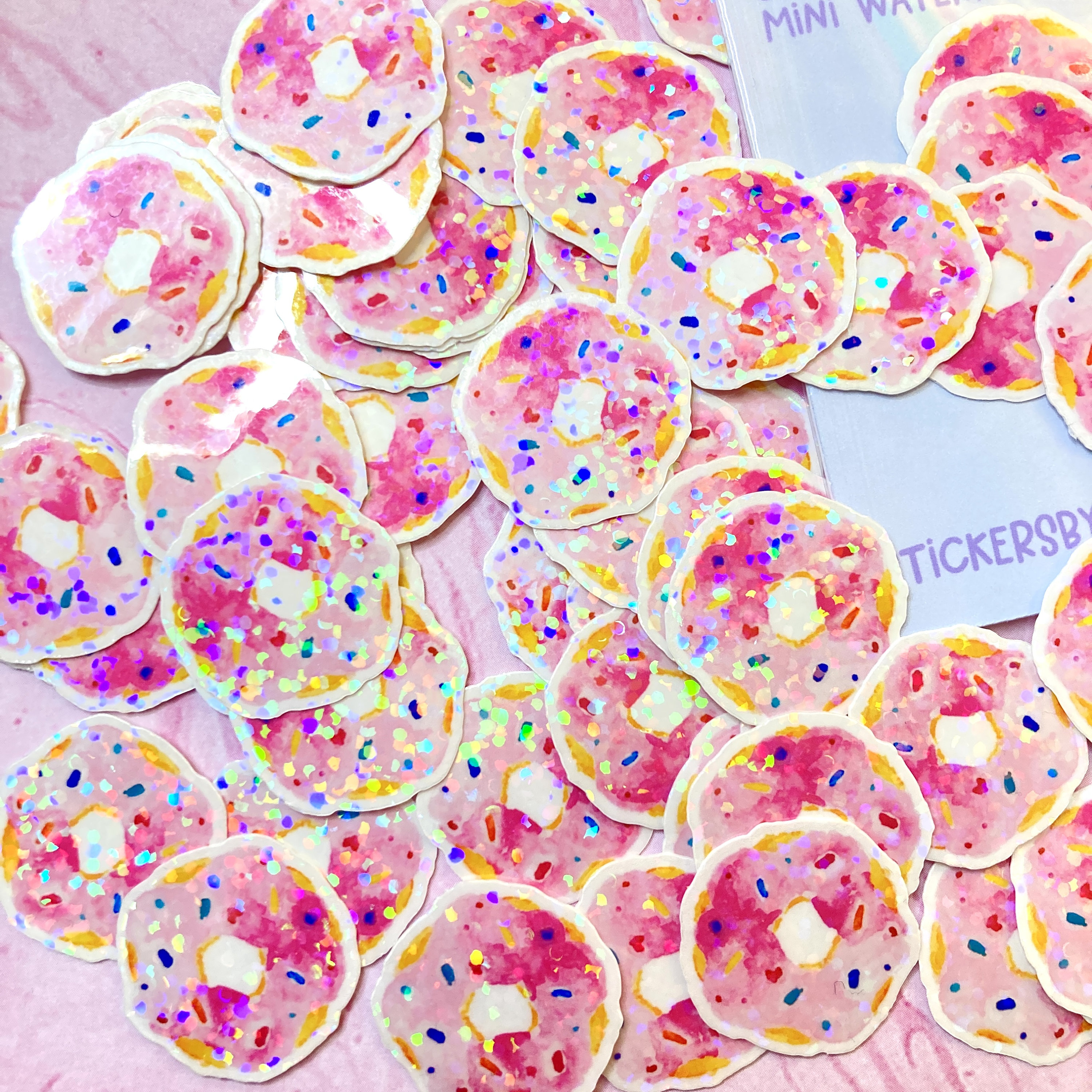 Donut Planner Stickers, Mini Donut Stickers, Mini Donuts, Tiny Stickers ...