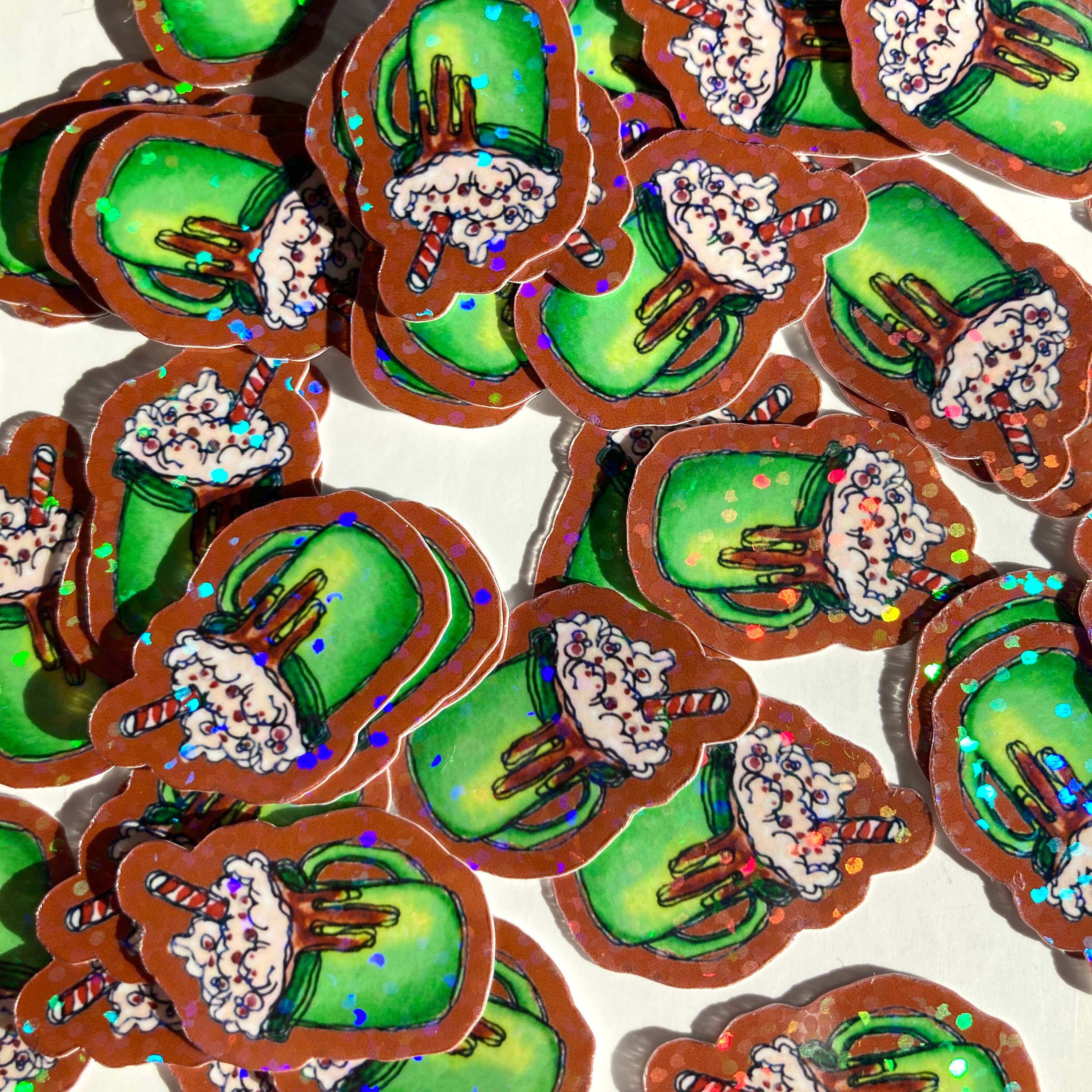 Tiny Hot Cocoa Stickers, Mini Hot Chocolate Stickers, Sticker Flakes ...