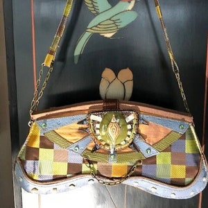 ¡Bolso de mano adornado con cuentas de Mary Frances Art!