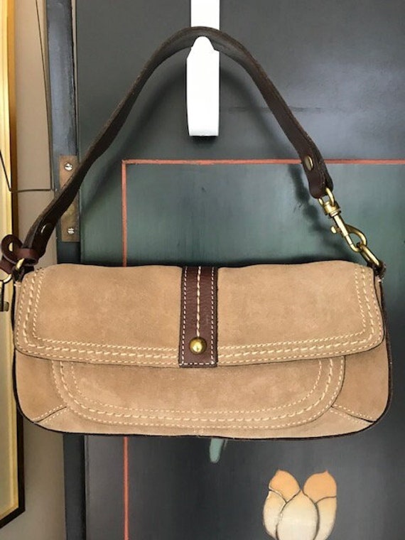 Fossil Light Tan Suede & Dark Brown Leather Should