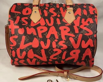 Louis Vuitton "Louise" Paris Top Handle, Crossbody/Shoulder Bag #SP2188 With LV Lock & Key!