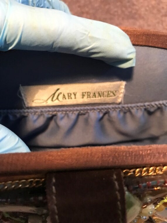 Mary Frances Art Beaded Embellished Handbag! - image 7