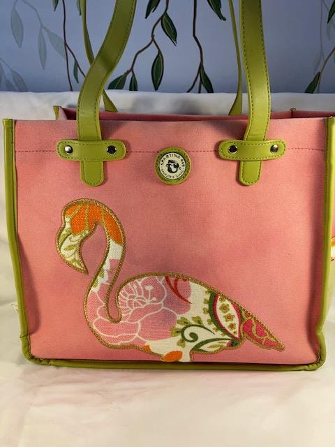 Spartina 449 Pink Flamingo Appliqué Backpack with Yellow Trim Spartina 449 | Bags | Spartina 449 Daufuskie Island Linen  main image 2
