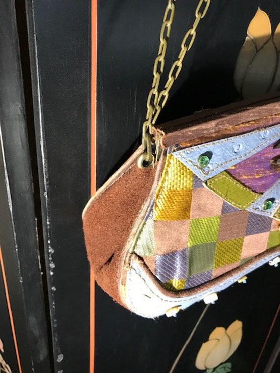 Mary Frances Art Beaded Embellished Handbag! - image 3