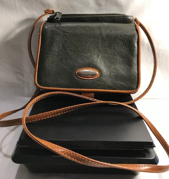 Rosetti Crossbody Hunter Green & Camel Brown Soft 